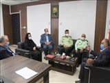 دیدار فرمانده انتظامی شهرستان با مدیر شبکه بهداشت و درمان ملارد به مناسبت هفته سلامت