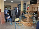 برگزاری امتحانات نهایی با رعایت کامل پروتکل های بهداشتی و حفظ فاصله گذاری در ملارد
