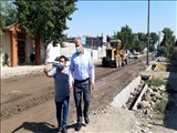 بازدید مهندس اینانلو از پروژه زیرسازی و آسفالت خیابان کشاورزان جنوبی