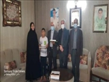 دیدار رئیس اداره فرهنگ و ارشاد اسلامی ملارد با خانواده معظم شهید 