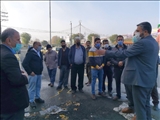  بازدید میدانی سرپرست فرمانداری شهرستان ملارد از پایانه تاکسی چهارراه ملارد