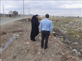 بازدید بخشدار مرکزی از محل احداث نهر روستای صالح آباد؛
