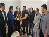 تجلیل مسئولین شهر از قهرمان صفادشتی مسابقات قویترین مردان کشور 