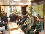 دیدار بهمنی شهردار ملارد با سرهنگ جهانی نژاد
