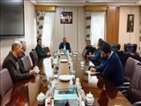 دومین نشست اعضای قرارگاه جهادی شهید تهرانی مقدم هوا فضای سپاه با فرماندار 