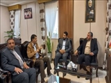 نشست فرماندار ملارد با رئیس مرکز مشاوره امور بازرگانی و سرمایه گذاری کشور عراق