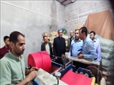 بازدید فرماندار ملارد از یک واحد تولیدی در روستای اسفندآباد بخش مرکزی