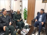 دیدار فرمانده انتظامی شهرستان ملارد با سرپرست فرمانداری