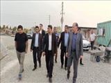 بازدید سرپرست فرمانداری ملارد از محل احداث مخزن ۱۰ هزار مترمکعبی آب شرب سه بانده مارلیک