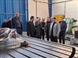 بازدید فرماندار ملارد از یک واحد صنعتی در سرآسیاب ملارد