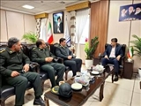 دیدار نوروزی فرمانده انتظامی شهرستان ملارد با سرپرست فرمانداری