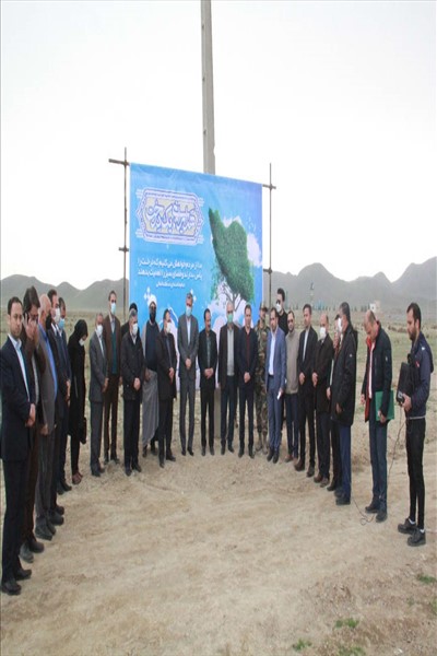 آغازعملیات نهال کاری  پارک ۸ هکتاری
