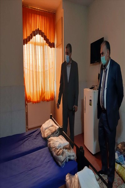 بازدید فرماندار از محل های اسکان