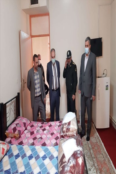 بازدید فرماندار از محل های اسکان