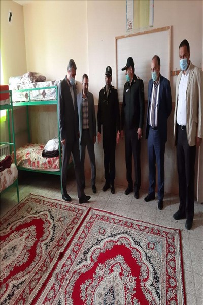 بازدید فرماندار از محل های اسکان