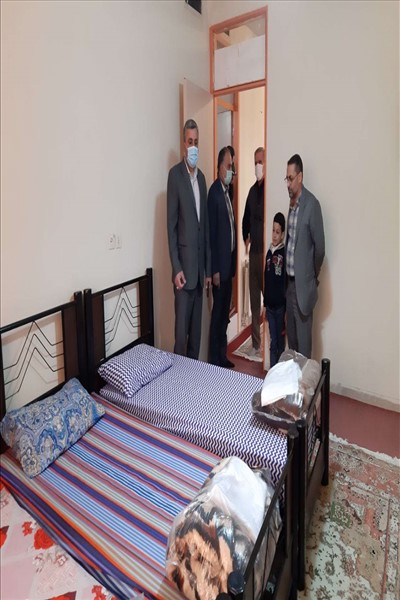 بازدید فرماندار از محل های اسکان