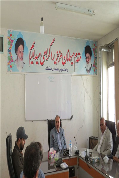 جلسه رفع مشکلات وضعیت آبرسانی روستای