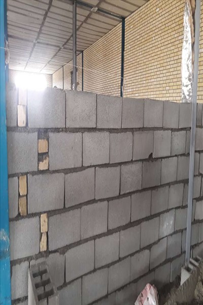 پیشرفت عملیات احداث سالن ورزشی