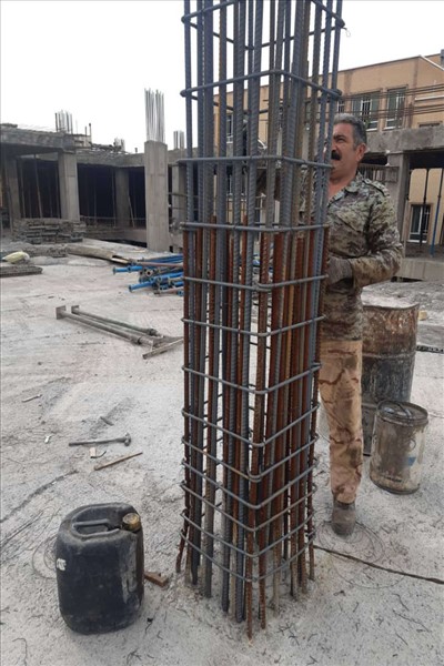 ادامه پیشرفت پروژه پارکینگ طبقاتی