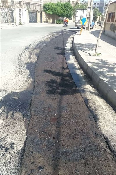 آغاز اجرای عملیات لکه گیری و آسفالت