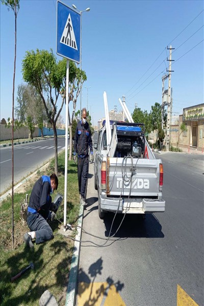 جانمایی و نصب تابلوهای ترافیکی