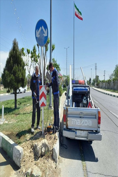 جانمایی و نصب تابلوهای ترافیکی