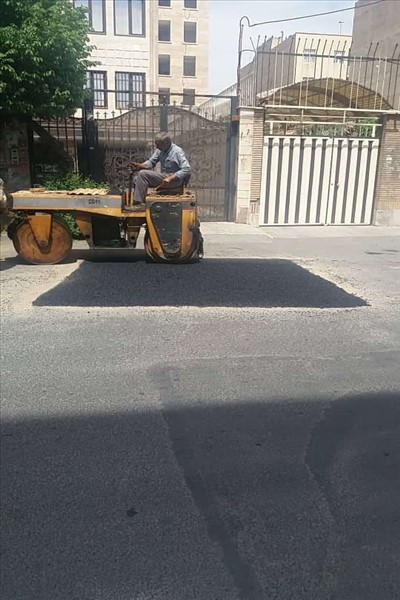 عملیات بهسازی معابر شهر ملارد در