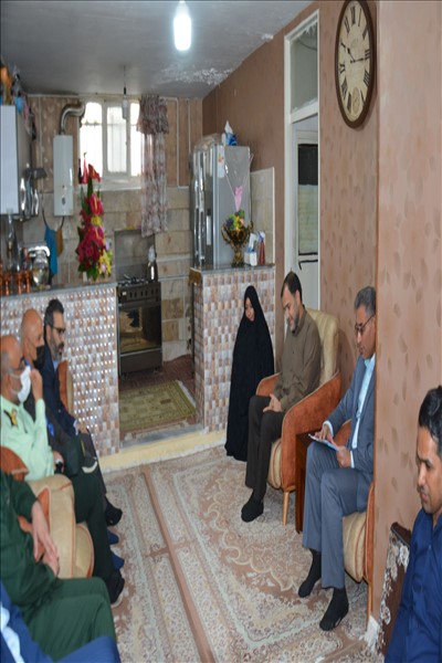 مسئولین شهر ملارد به دیدار خانواده