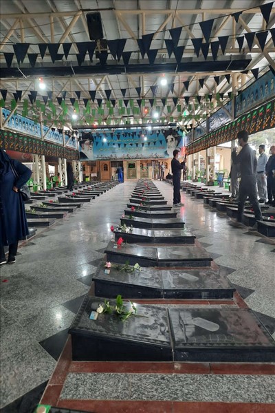 غبار روبی مزار شهدا به مناسبت روز