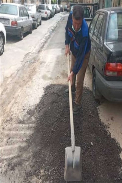 طرح لکه گیری آسفالت معابر شهر به
