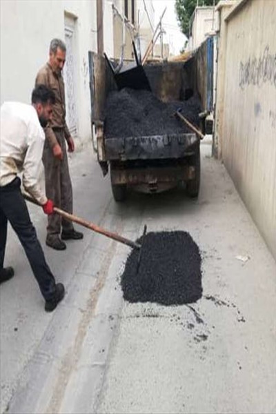 طرح لکه گیری آسفالت معابر شهر به