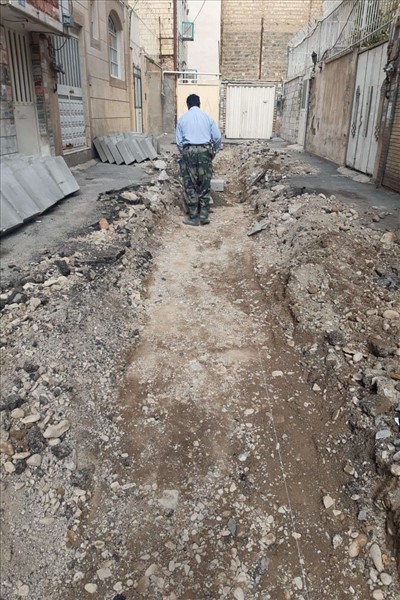 عملیات جدولگذاری معابر شهری در