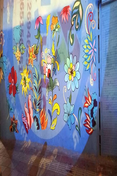 طرح دیوار نگاره در سطح شهر اجرا