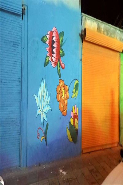 طرح دیوار نگاره در سطح شهر اجرا