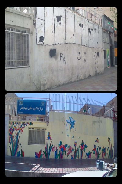 اجرای طرح دیوار نگاره در سطح شهر