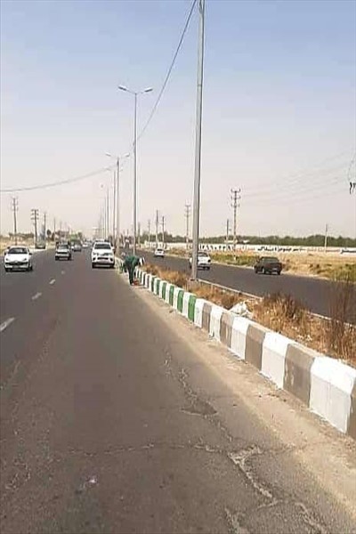 رنگ آمیزی جداول رفوژ میانی محور