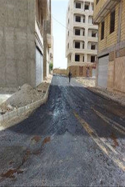 اجرای عملیات آسفالت خیابان نبوت