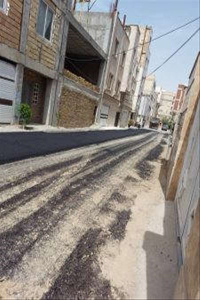 اجرای عملیات آسفالت خیابان نبوت
