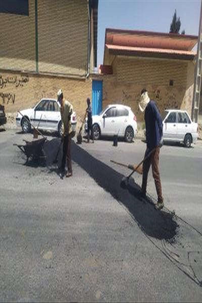 تداوم اجرای عملیات آسفالت ولگه