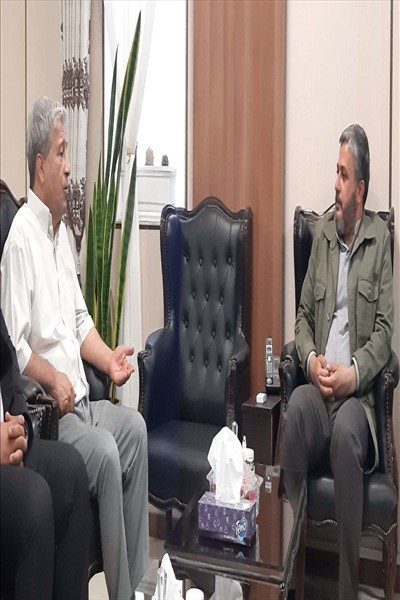 دیدار پیشکسوت کشتی ایران با فرماندار