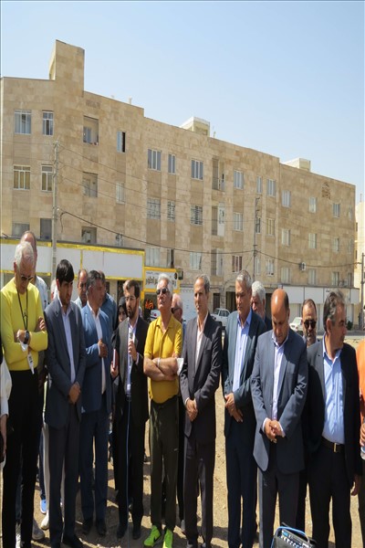 آئین کلنگ زنی احداث مدرسه 15 کلاسه