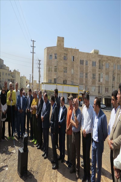 آئین کلنگ زنی احداث مدرسه 15 کلاسه