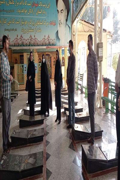 غبار روبي مزار شهدا دفاع مقدس توسط