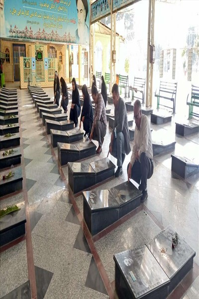 غبار روبي مزار شهدا دفاع مقدس توسط