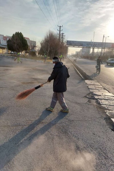 پاکسازی معابر و خیابان های صفادشت