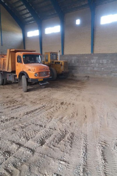 عملیات خاکبرداری جهت اجرای بلوکاژ